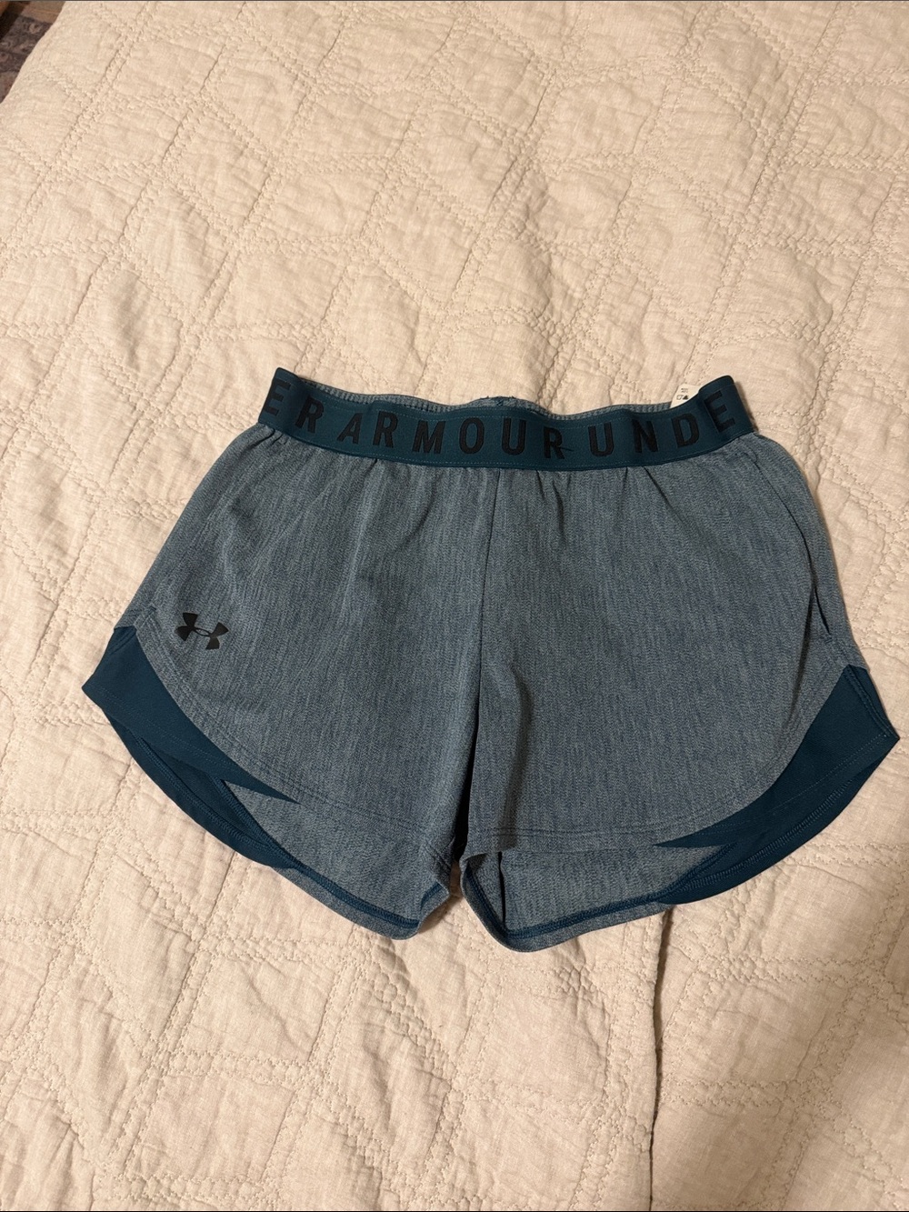 Under Armour Teal Heather Women’s Athletic Shorts